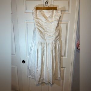 ANTONIO MELANI Strapless Cream Dress